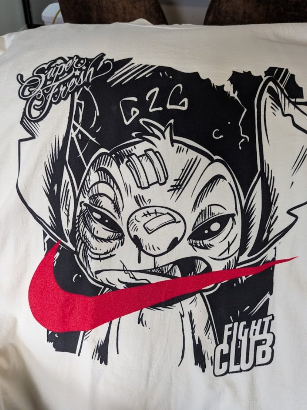 SuperFresh Fight Club RARE "Stitch X Nike" Limited Edition 3XL Body Building Tee